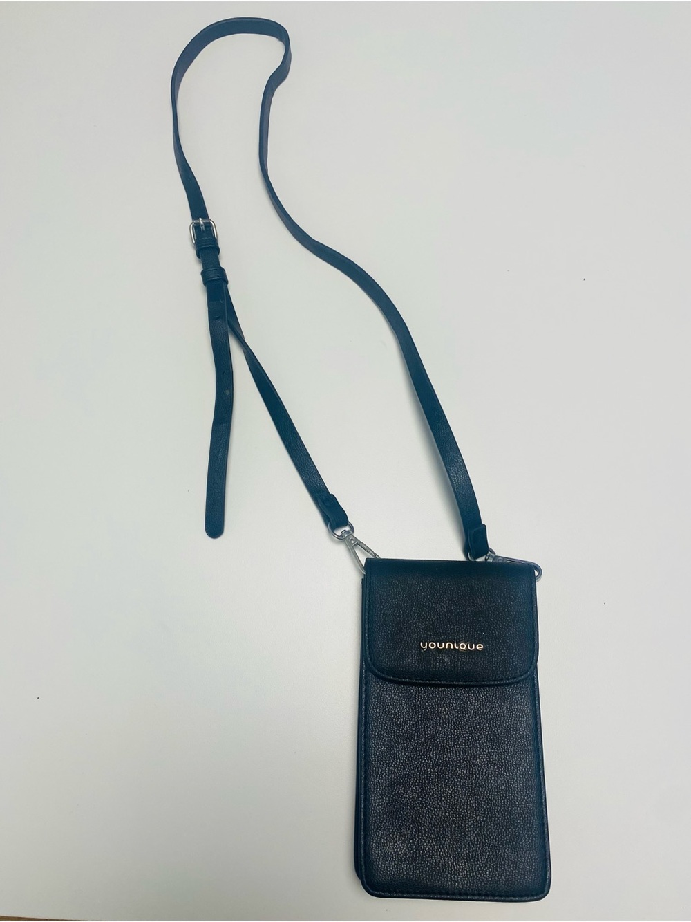 Younique Black Slim Crossbody Phone Pouch